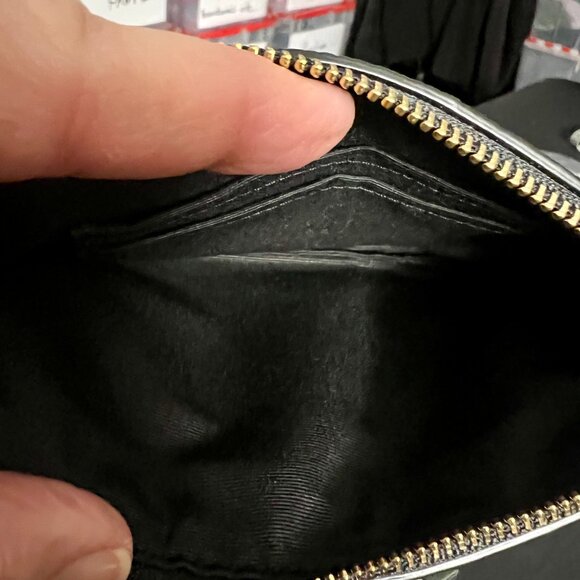 Coach Black Pebble Wristlet With Leather Hang Tag and Gold Hardware - Picture 4 of 12